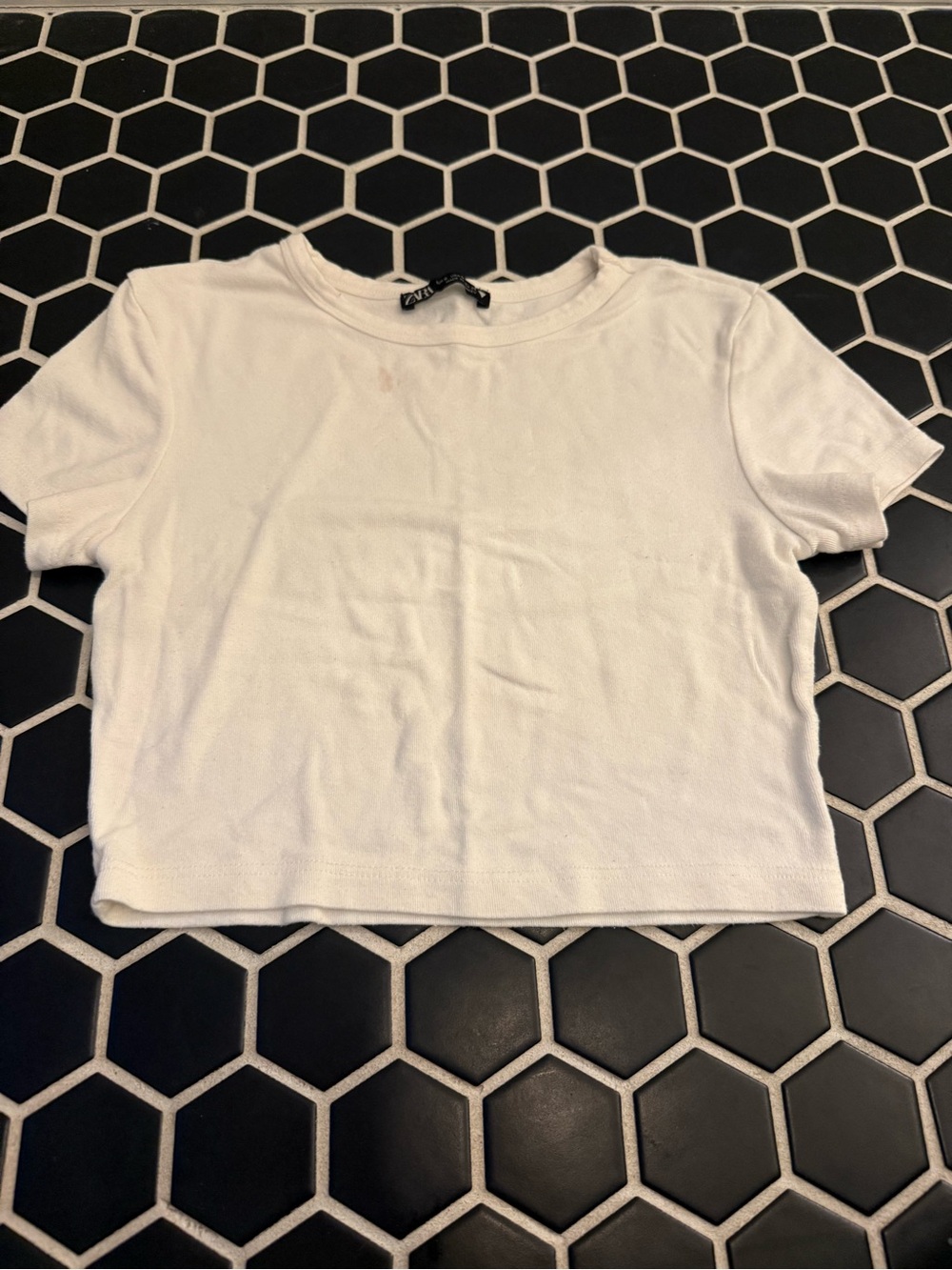 Zara White Short Sleeve Kids Tee